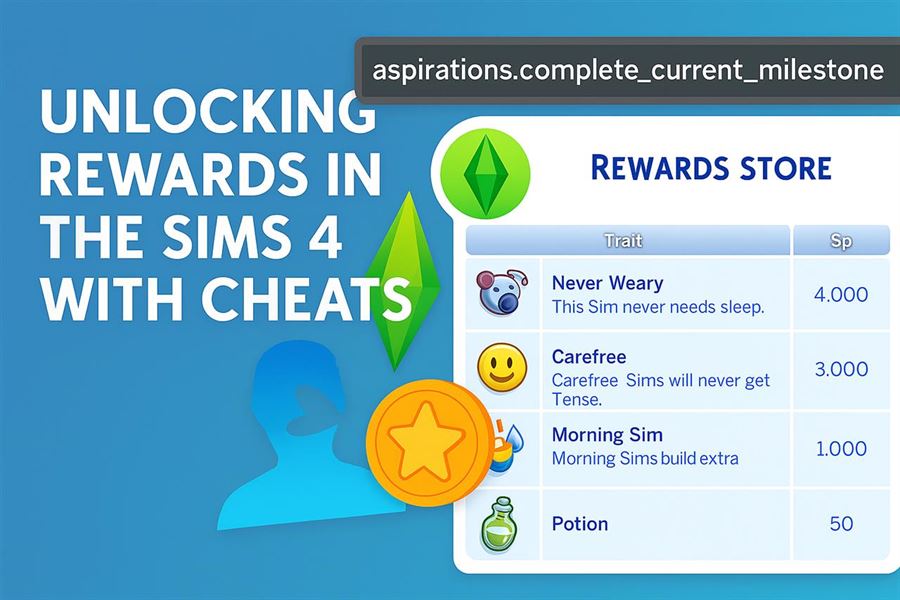 Unlocking rewards in the sims 4 with cheats